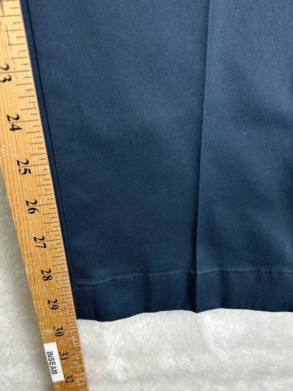 Brooks‎ Brothers Advantage Chino Milano Pants Mens 40x30 Blue Mid Rise Formal - Picture 15 of 16